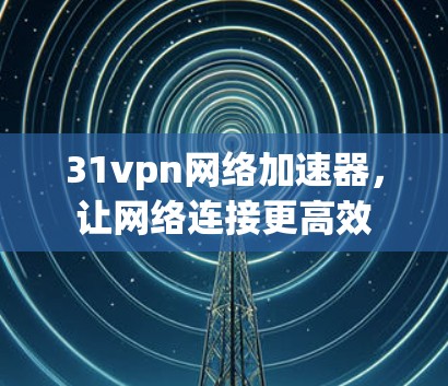 31vpn网络加速器，让网络连接更高效