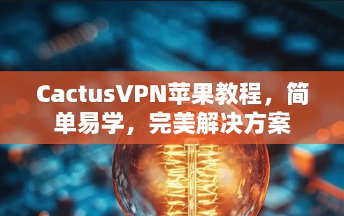 CactusVPN苹果教程，简单易学，完美解决方案