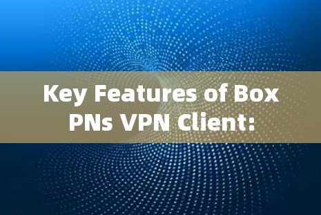 Key Features of BoxPNs VPN Client: